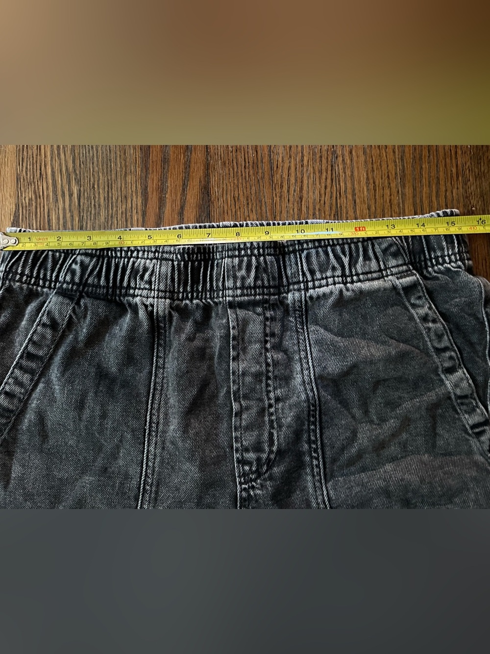 GAP High Rise Wide Leg Utility Denim Pants Gray Wash Medium - Picture 7 of 10